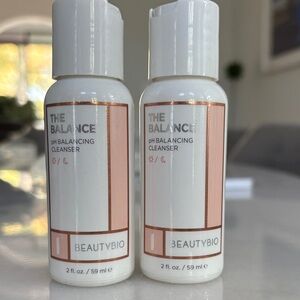 New 2x BeautyBio The Balance pH Balancing Gel Cleanser in 2 fl. oz. Travel